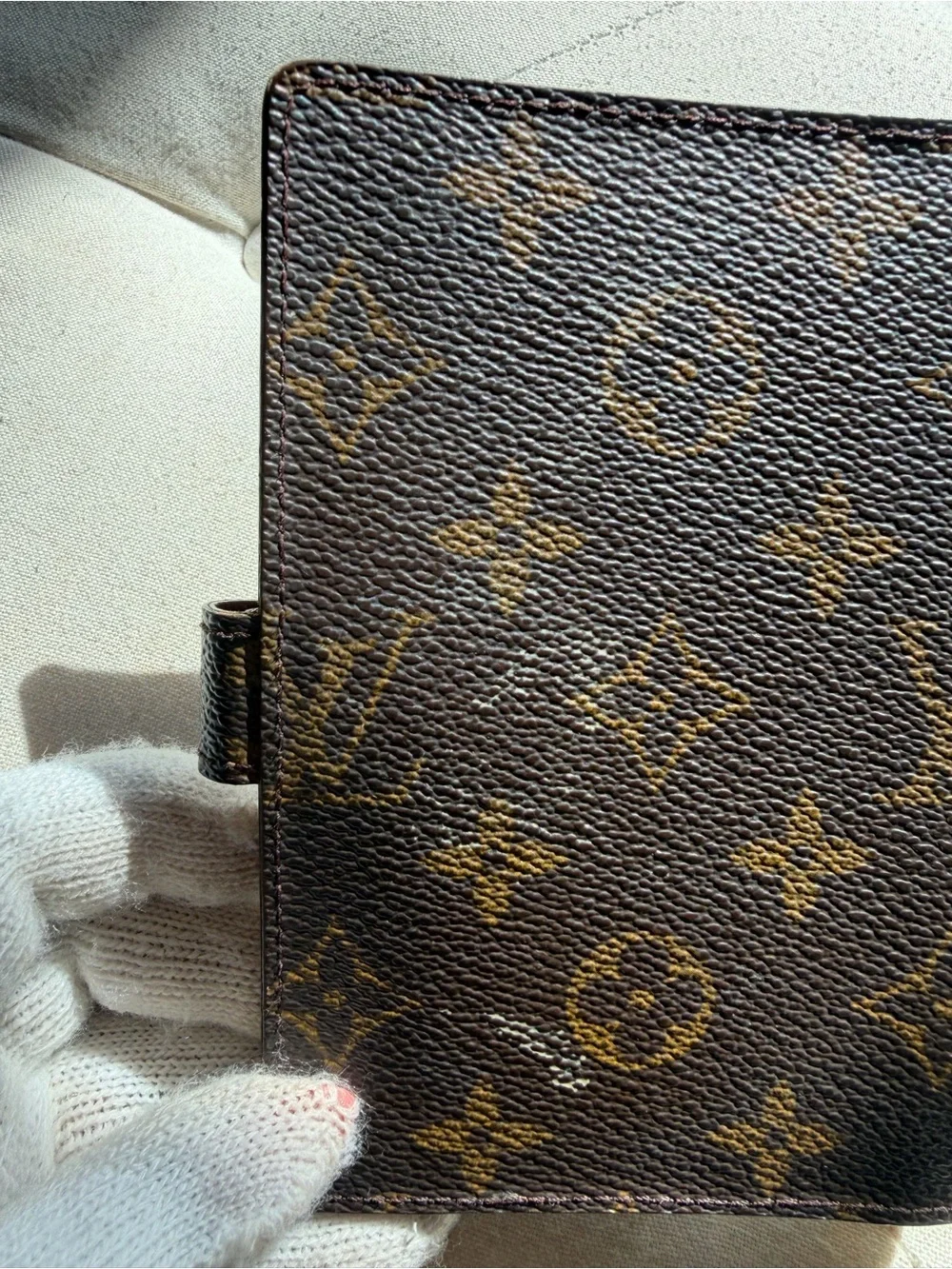 Authentic Louis Vuitton Monogram Canvas Card & Key Holder in Brown